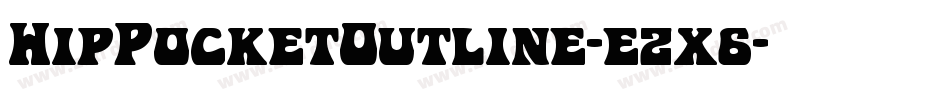 HipPocketOutline-ezx6字体转换