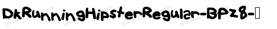 DkRunningHipsterRegular-BPZ8字体转换