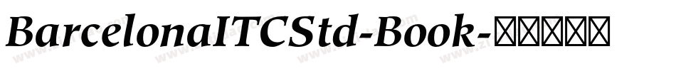 BarcelonaITCStd-Book字体转换