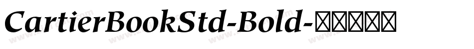 CartierBookStd-Bold字体转换