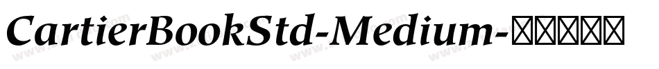 CartierBookStd-Medium字体转换