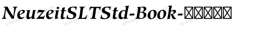 NeuzeitSLTStd-Book字体转换