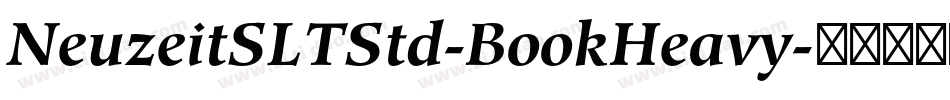 NeuzeitSLTStd-BookHeavy字体转换