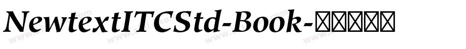 NewtextITCStd-Book字体转换
