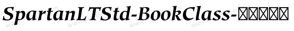 SpartanLTStd-BookClass字体转换