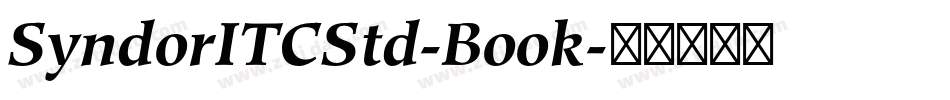 SyndorITCStd-Book字体转换