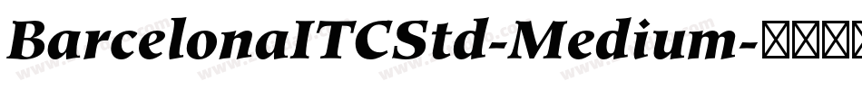 BarcelonaITCStd-Medium字体转换