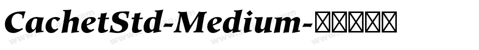 CachetStd-Medium字体转换
