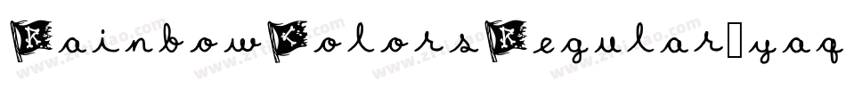RainbowColorsRegular-yaq2字体转换
