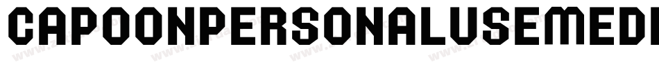 CapoonPersonalUseMediumItalic-7MvP字体转换
