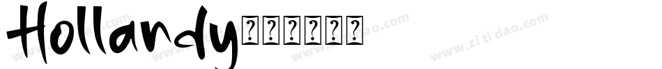 Hollandy字体转换