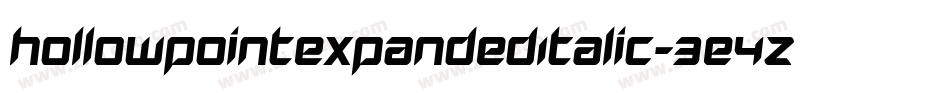 HollowPointExpandedItalic-3E4Z字体转换
