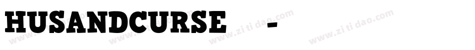 HUSANDCURSE手机版字体转换