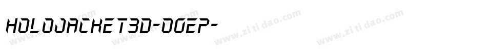 HoloJacket3D-O0EP字体转换