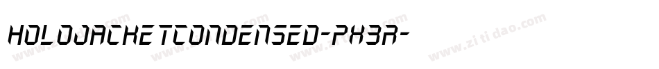 HoloJacketCondensed-pX3r字体转换