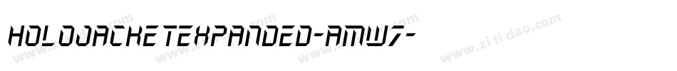 HoloJacketExpanded-AMw7字体转换