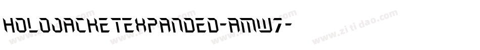 HoloJacketExpanded-AMw7字体转换