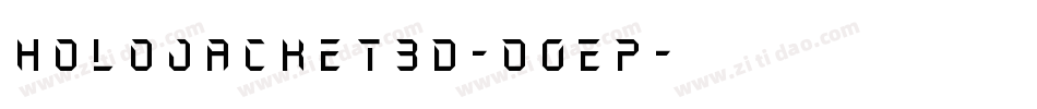 HoloJacket3D-O0EP字体转换