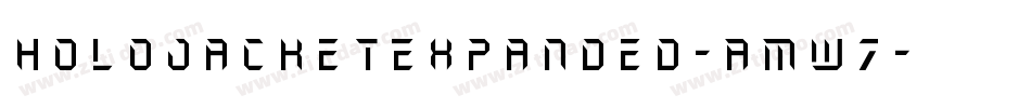 HoloJacketExpanded-AMw7字体转换