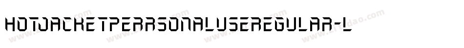 HotJacketPerrsonalUseRegular-lgdlZ字体转换