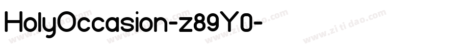 HolyOccasion-z89Y0字体转换