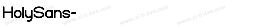 HolySans字体转换