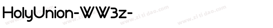 HolyUnion-WW3z字体转换