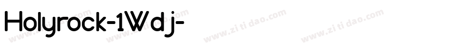 Holyrock-1Wdj字体转换