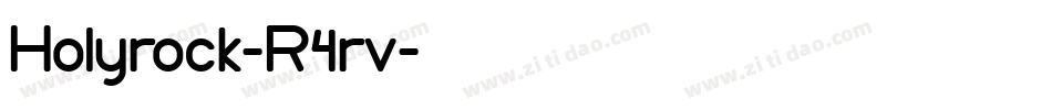 Holyrock-R4rv字体转换