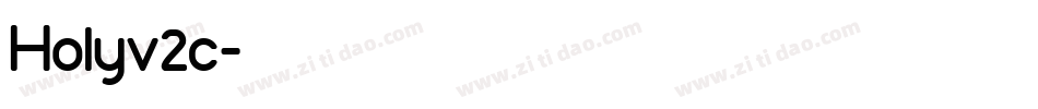 Holyv2c字体转换