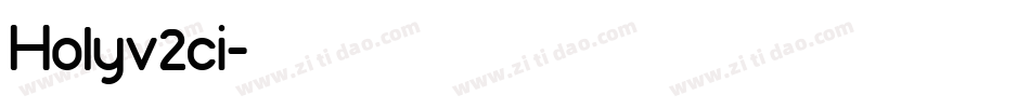 Holyv2ci字体转换