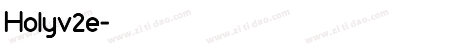 Holyv2e字体转换
