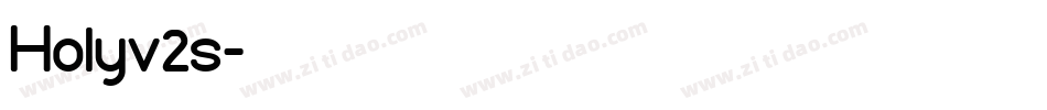 Holyv2s字体转换