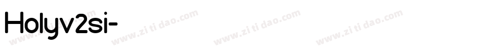 Holyv2si字体转换