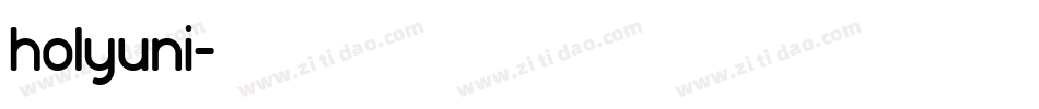 holyuni字体转换