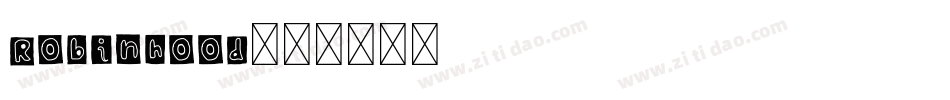 Robinhood字体转换
