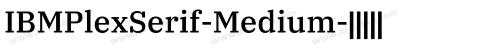 IBMPlexSerif-Medium字体转换