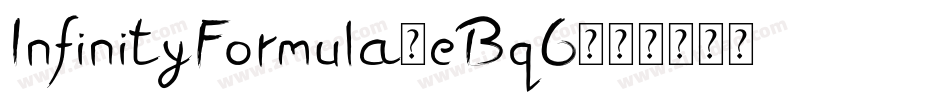 InfinityFormula-eBq6字体转换