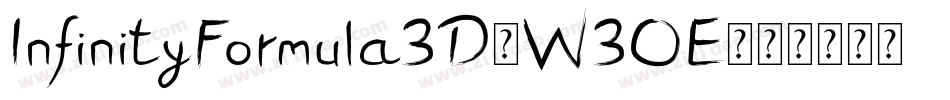 InfinityFormula3D-W3OE字体转换