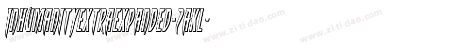 InhumanityExtraExpanded-2aKl字体转换
