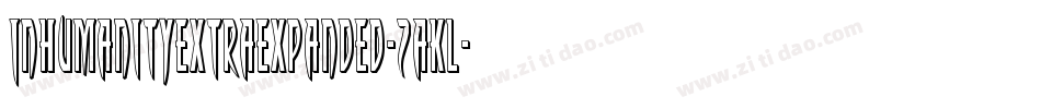 InhumanityExtraExpanded-2aKl字体转换