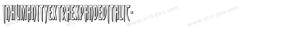 InhumanityExtraExpandedItalic-vzq7字体转换