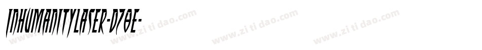 InhumanityLaser-dz8E字体转换