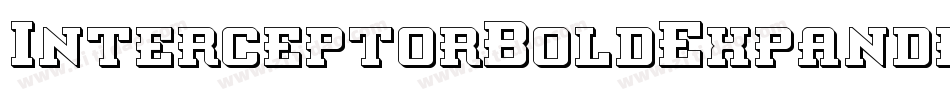 InterceptorBoldExpanded-JP9M字体转换
