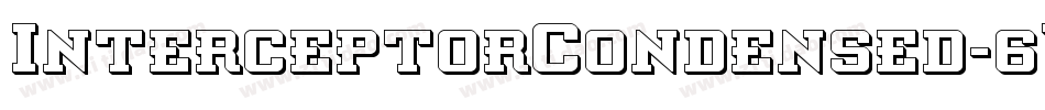 InterceptorCondensed-6VDA字体转换