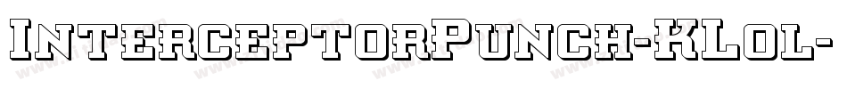 InterceptorPunch-KLol字体转换