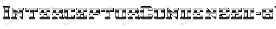 InterceptorCondensed-6VDA字体转换