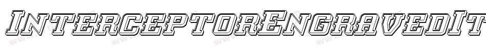 InterceptorEngravedItalic-lvo0字体转换