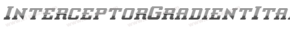 InterceptorGradientItalic-BMv8字体转换