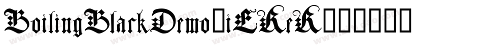 BoilingBlackDemo-jEReR字体转换